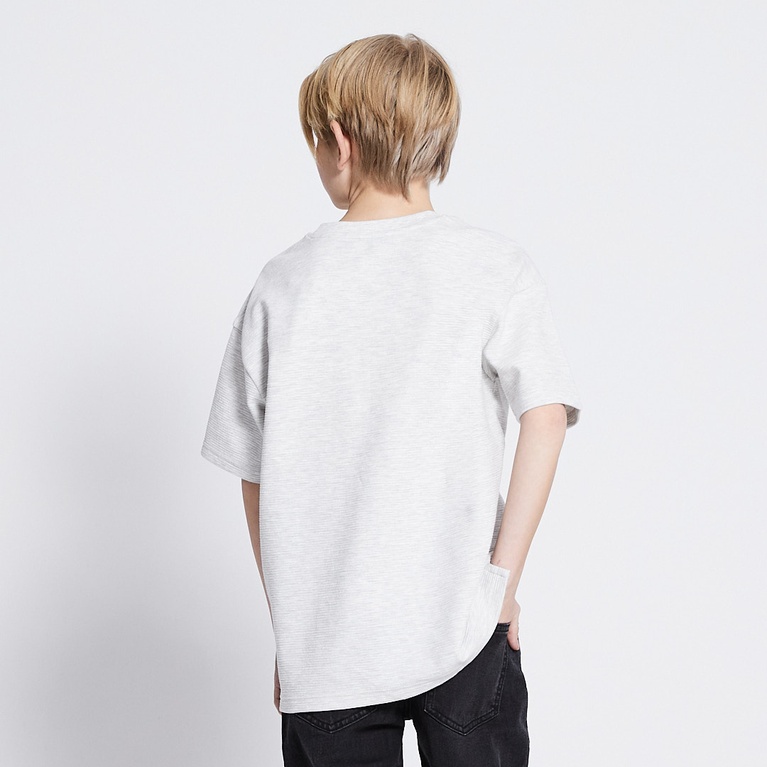 Oversized tee "Svante" Grey Melange